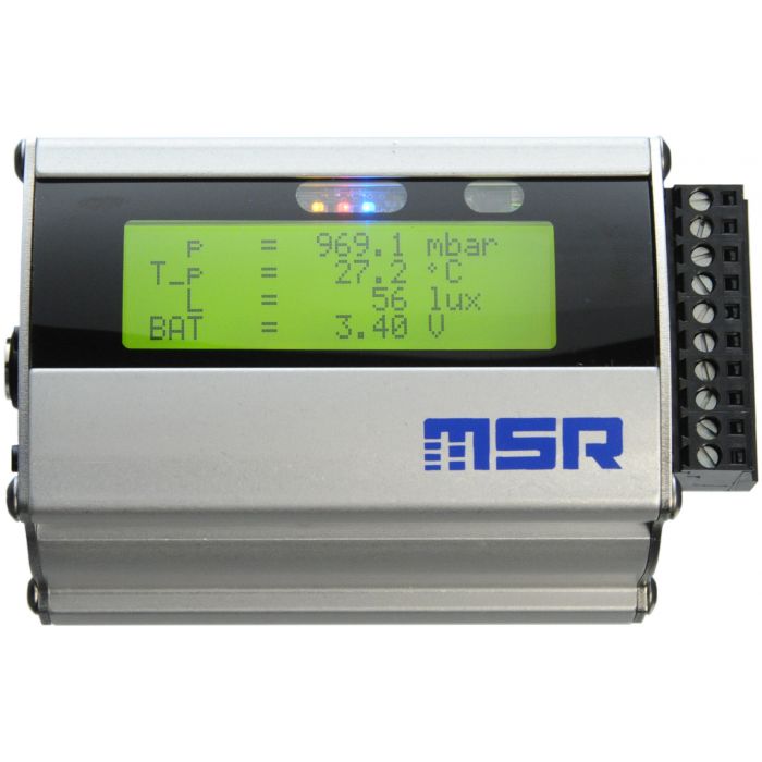 MSR255 data logger with humidity, pressure, light